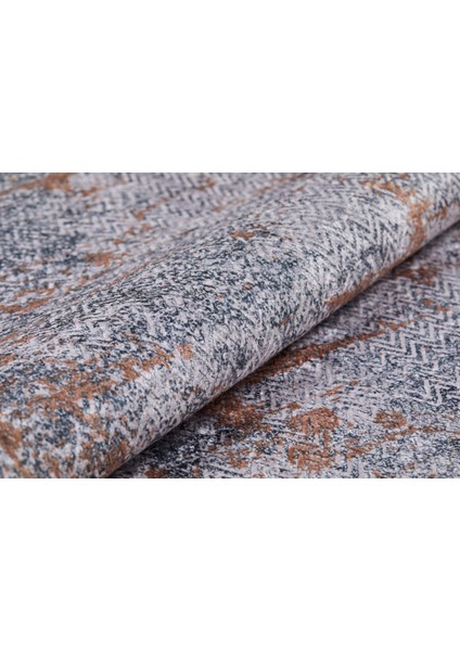 Gushrustalni Kahverengi Modern Polyester Dijital Baskı Halı