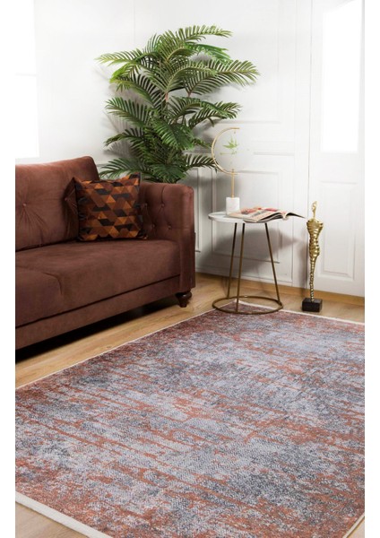 Gushrustalni Kahverengi Modern Polyester Dijital Baskı Halı