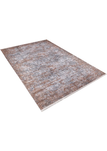 Gushrustalni Kahverengi Modern Polyester Dijital Baskı Halı