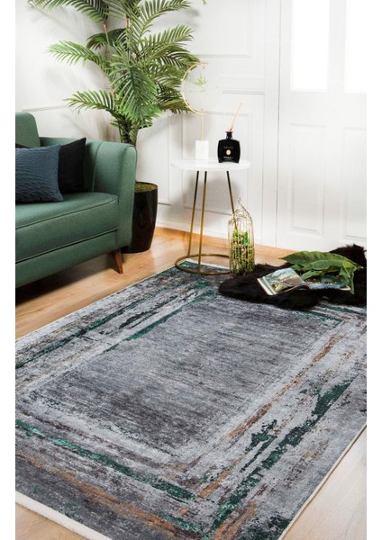 Beloretsk Gri Modern Polyester Dijital Baskı Halı