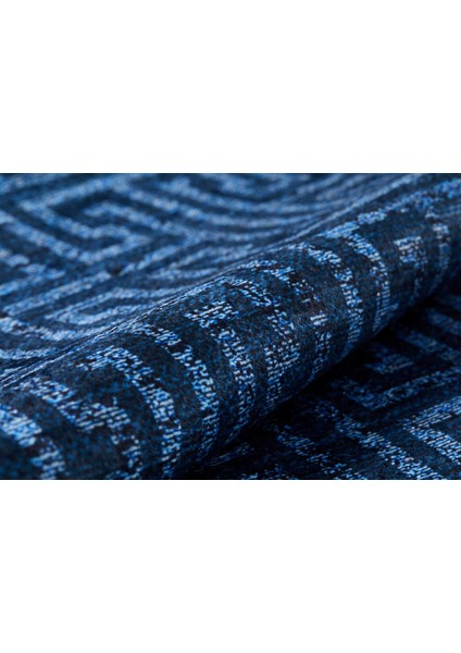 Iskitim Lacivert Modern Polyester Dijital Baskı Halı