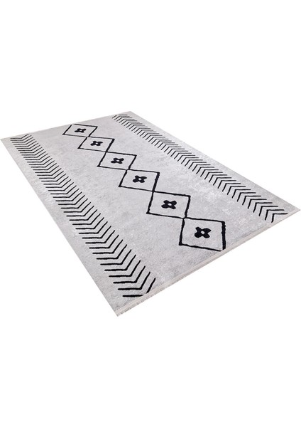 Ilimsk Gri Modern Polyester Dijital Baskı Halı