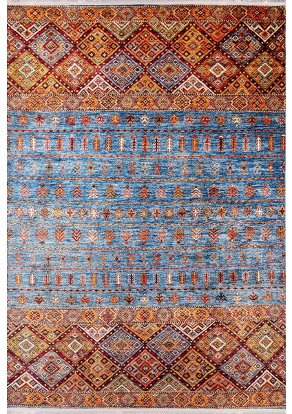 Kirovo-Cepetsk Mavi Göbekli Polyester Dijital Baskı Halı