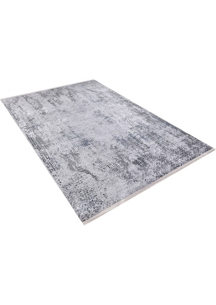 Polevskoy Gri Modern Polyester Dijital Baskı Halı