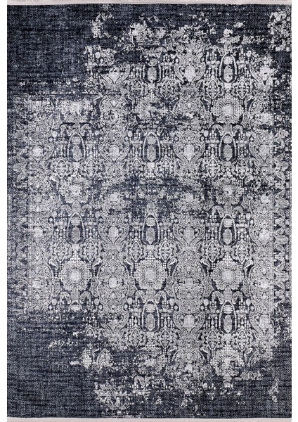 Roslavl Antrasit Modern Polyester Dijital Baskı Halı