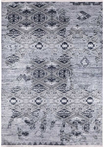 Krasnokamensk Antrasit Modern Polyester Dijital Baskı Halı