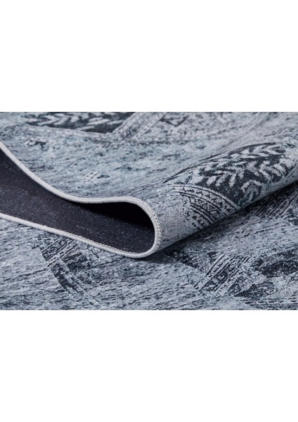 Krasnokamensk Antrasit Modern Polyester Dijital Baskı Halı