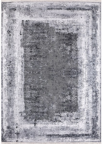 Neryungri Gri Modern Polyester Dijital Baskı Halı