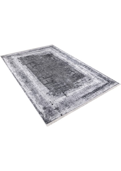 Neryungri Gri Modern Polyester Dijital Baskı Halı