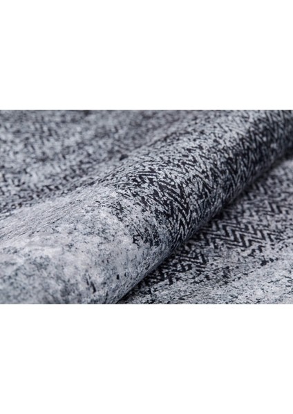 Neryungri Gri Modern Polyester Dijital Baskı Halı