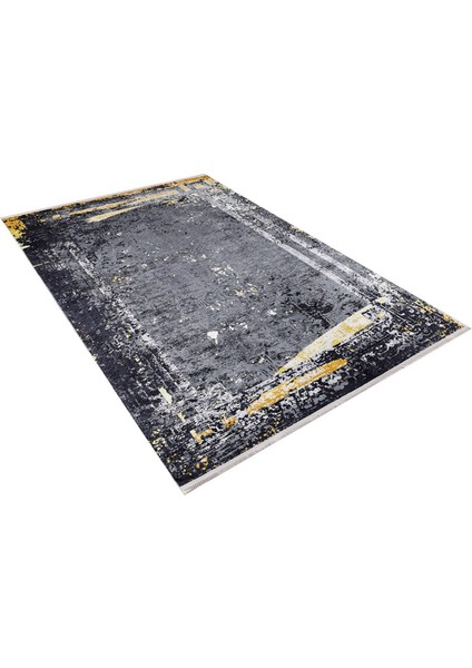 Klimovsk Sarı Modern Polyester Dijital Baskı Halı