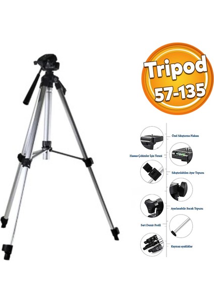 Fotoğraf Makinesi Telefon Ölçüm Cihazı Tutucu Leica Rmt 2111 Alüminyum Tripod Opsiyonel Aksesuar