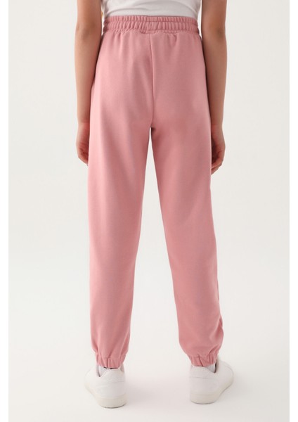 Pembe Bel Bağcıklı Ribanalı Kız Çocuk Eşofman Altı, fırsatları