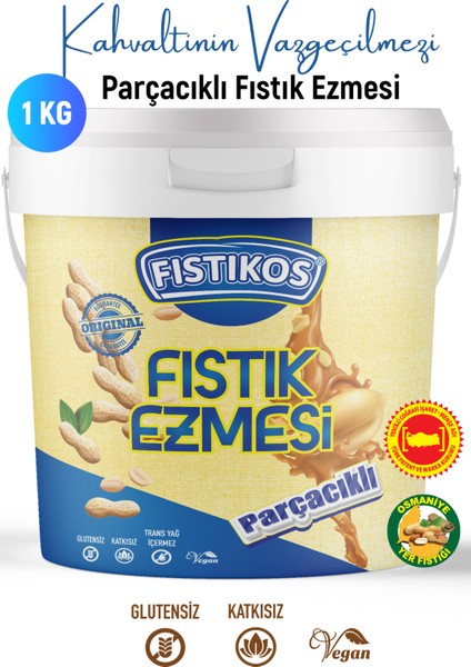 Tatlı & Parçacıklı Yer Fıstığı Ezmesi 1kg