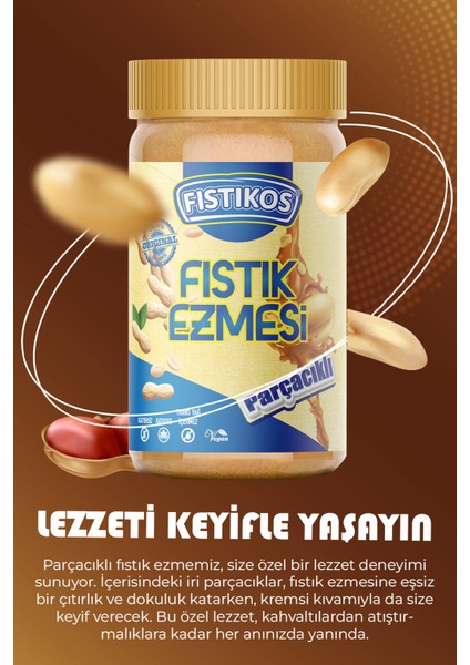Tatlı & Parçacıklı Yer Fıstığı Ezmesi 650 G