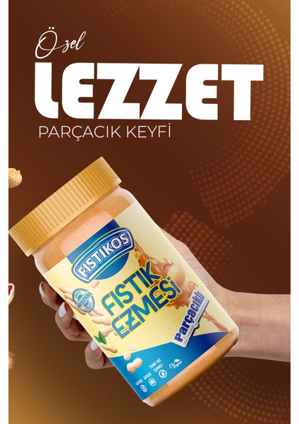 Tatlı & Parçacıklı Yer Fıstığı Ezmesi 650 G