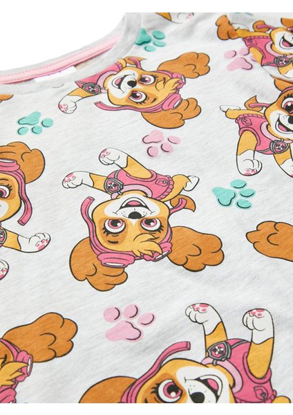 Paw Patrol Kız Çocuk Pijama Takımı