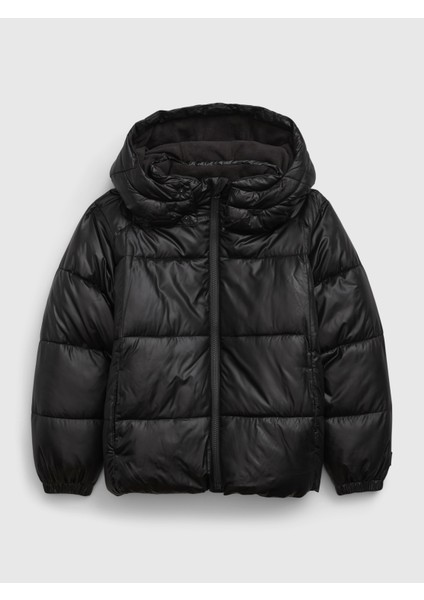 Erkek Çocuk %100 Geri Dönüştürülmüş Oversize Puffer Şişme Mont