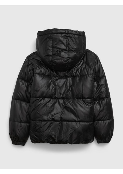 Erkek Çocuk %100 Geri Dönüştürülmüş Oversize Puffer Şişme Mont