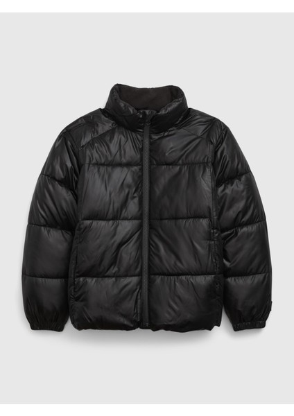 Erkek Çocuk %100 Geri Dönüştürülmüş Oversize Puffer Şişme Mont