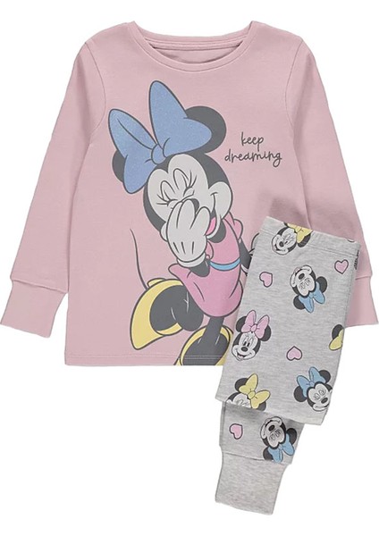 Minnie Mouse Kız Çocuk Pijama Takımı