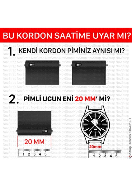 Samsung Galaxy Watch 6 Seri 40-44MM Classic 43-47MM ile Uyumlu Kordon (20 Mm) Soft Silikon fiyatları