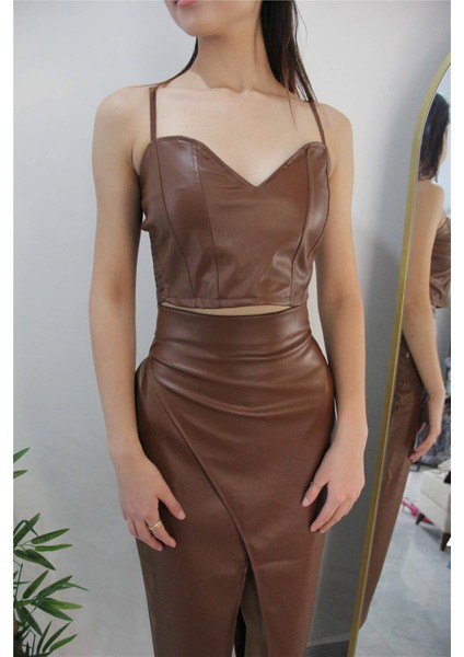 Gipeli Deri Crop Taba