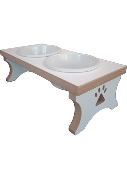 Seramik Kaseli Kedi - Köpek Mama ve Su Kabı Standı-2*400 ml. modelleri