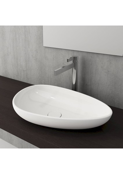 Etna Çanak Lavabo 58 cm -Parlak Beyaz 1114-001-0125