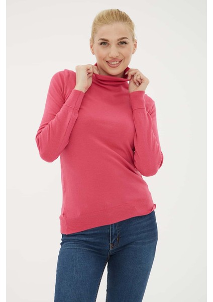 Regular Fit Balıkçı Yaka Kazak Kadın Kazak 23K0780K1 fiyatları