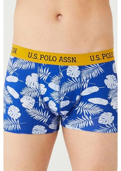 U.S. Polo Assn. 3'lü Pamuklu ve Likralı Karışık Renk Erkek Boxer