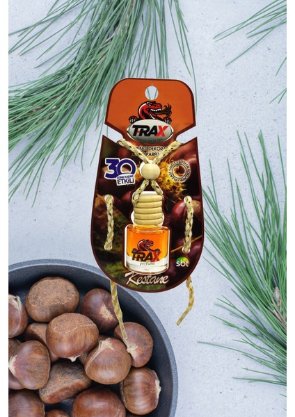 Kestane - 3'lü Aynaya Asmalı Ipli Aromalı Dekoratif Araç Parfümü modelleri