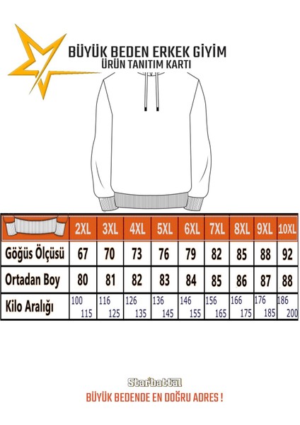 Erkek Büyük Beden Sıfır Yaka Sweat Bless 23205 Ekru