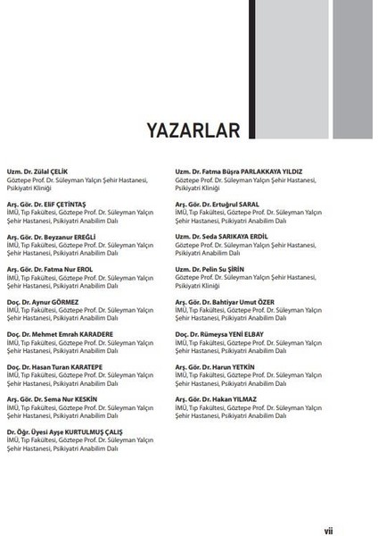 Psikiyatri Ders Notları