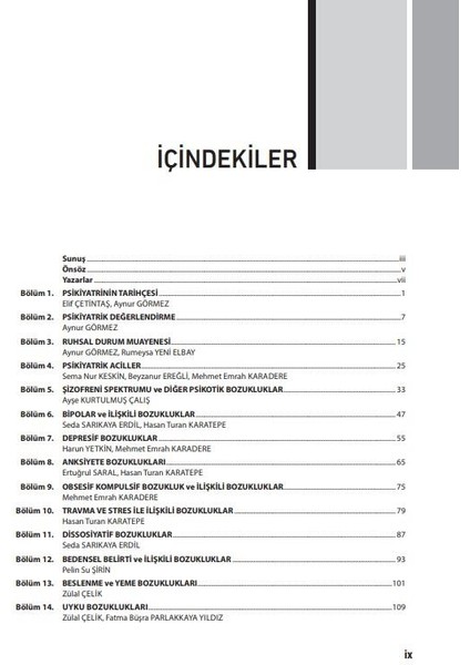 Psikiyatri Ders Notları