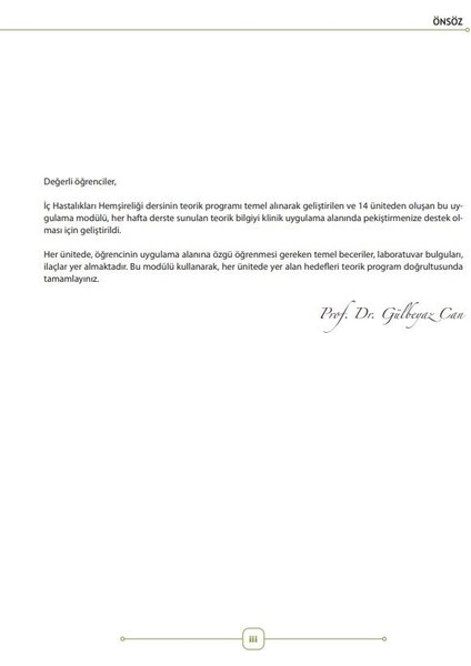 Iç Hastalıkları Hemşireliği Klinik Uygulama Rehber modelleri