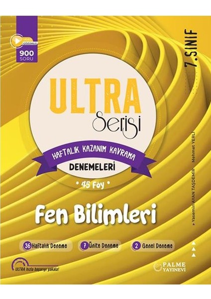 7. Sınıf Ultra Fen Bilimleri Haftalık Kazanım Kavrama Denemeleri