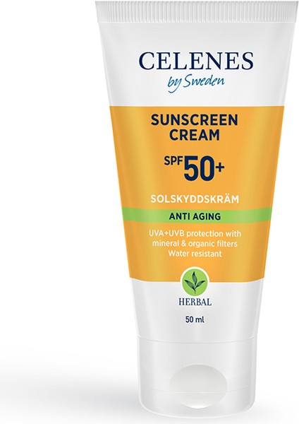 Celenes Herbal SPF50+ Yaşlanma karşıtı Güneş Kremi 50 ml