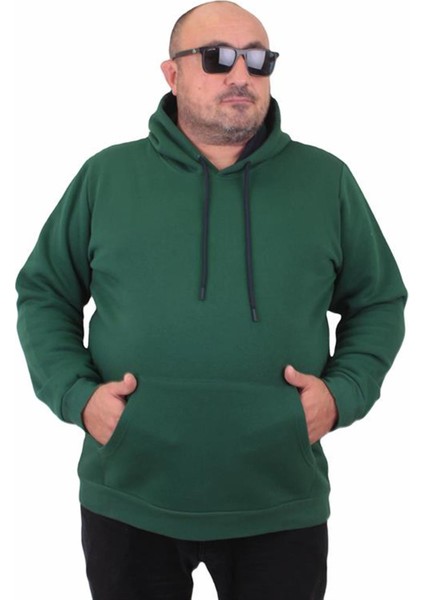 Büyük Beden Erkek Basic Sweat Kapüşonlu 11700 Neftı