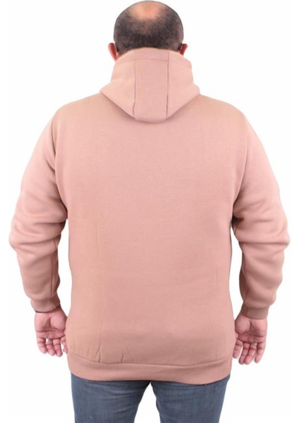 Büyük Beden Erkek Basic Sweat Kapüşonlu 11700 S.kahve indirimleri