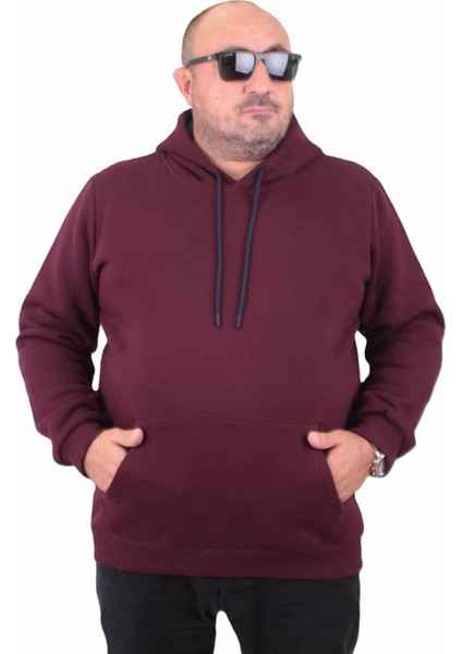 Büyük Beden Erkek Basic Sweat Kapüşonlu 11700 Murdum fiyatları