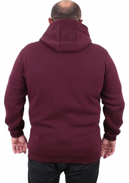 Büyük Beden Erkek Basic Sweat Kapüşonlu 11700 Murdum fırsatları