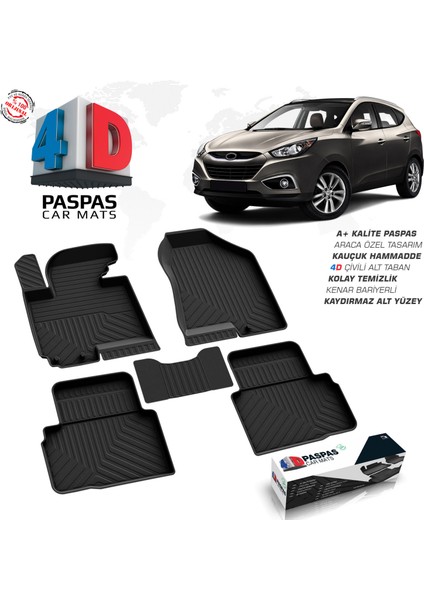 S-Dizayn Hyundai ix35 4D Havuzlu Paspas A+Kalite