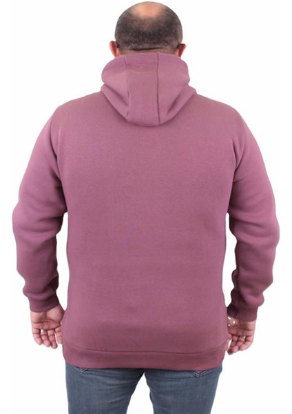 Büyük Beden Unisex Kapüşonlu 3ip Sweat 11701 Eflatun fırsatları