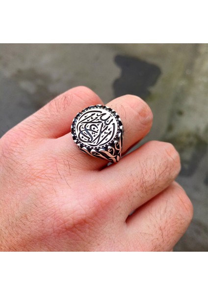 La Galibe Illallah Işlemeli Erkek Yüzük indirimleri