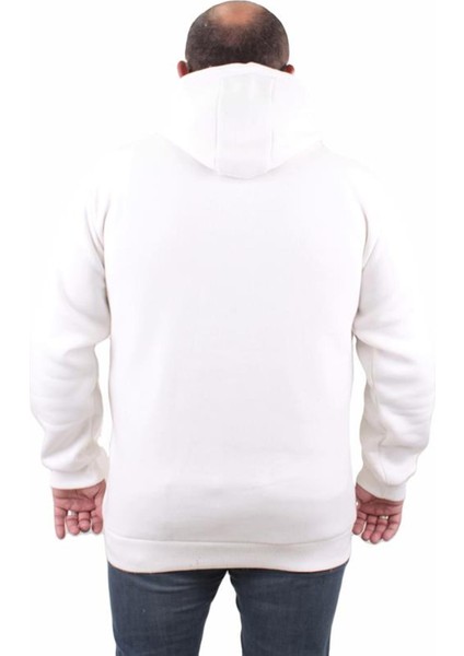 Büyük Beden Unisex Kapüşonlu 3ip Sweat 11701 Ekru fiyatları