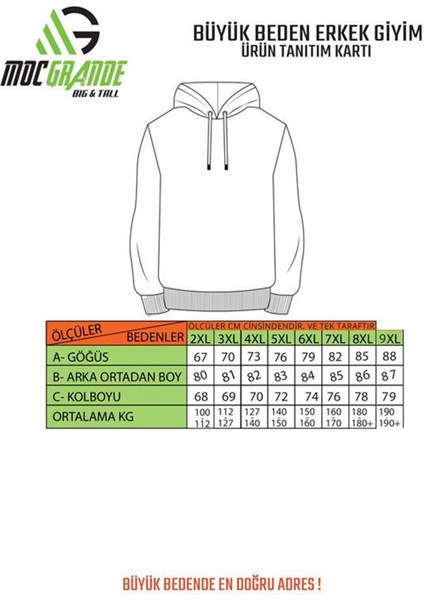 Erkek Büyük Beden Kapuşonlu Sweat Positive 23211 S.kahve modelleri