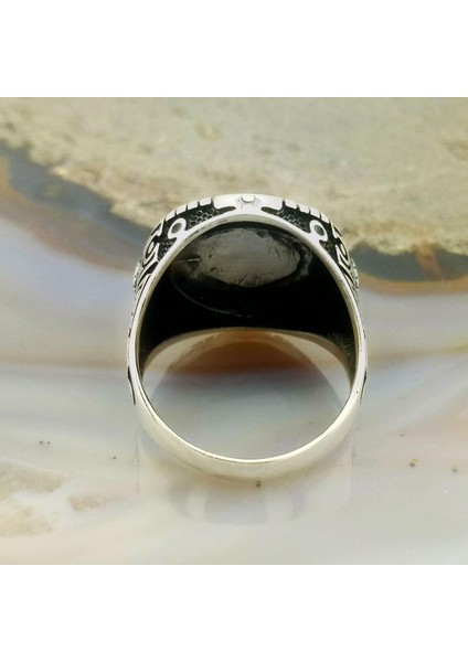 Kartal Kafası Işlemeli Liberty Erkek Yüzük fırsatları