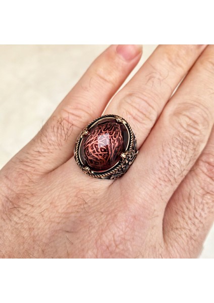 Arnavut Zincirli Osmanlı Tuğrası Püsküllü Zultanit Taşlı Tesbih ve Yüzük Kombin fırsatları