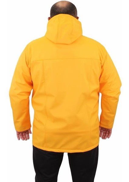 Büyük Beden Su Geçirmez Waterprof Mont 22821 Hardal indirimleri